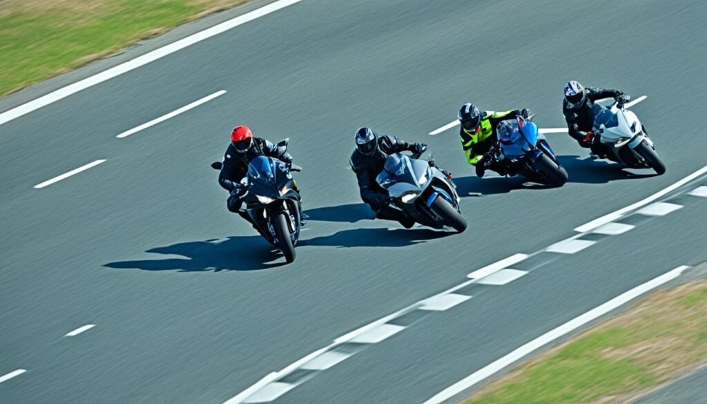 Motorcycle lane positioning